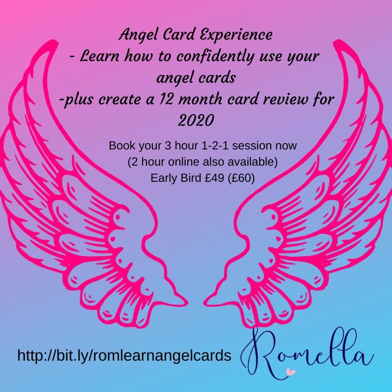Angel Card Experience - learn to read angel cards and create a 12 month review